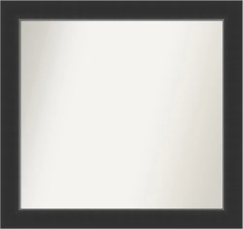 Vista 102 de Amanti Art Espejo personalizado, espejo de baño negro Astor, espejo de pared o espejo de tocador de baño sobre el fregadero (25 x 25 pulgadas)