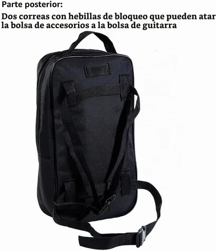 Vista 3 de Eno Music 14" Bolsa Mini para Pedal de Efectos de Guitarra Compacta Pequeña