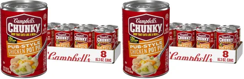 Vista 10 de Sopa Campbell’s Chunky, Sopa de empanada de pollo estilo pub, lata de 16.3 oz (paquete de 8)
