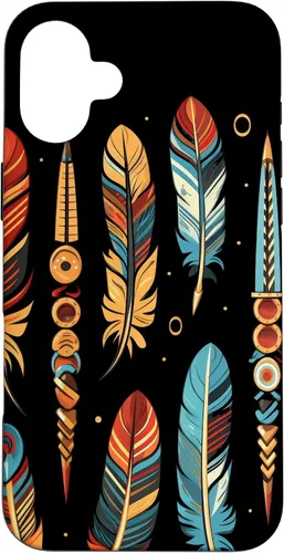 Vista 23 de Colorful Feathers - Funda para iPhone 17