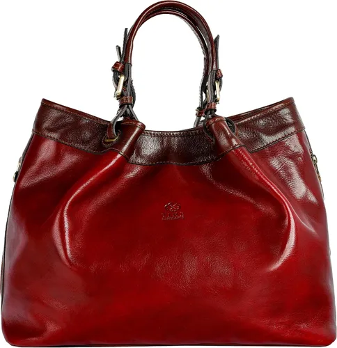 Vista 9 de Time Resistance Bolso de cuero - Bolso con asa superior - Bolso de cuero de grano completo para mujer Marrón