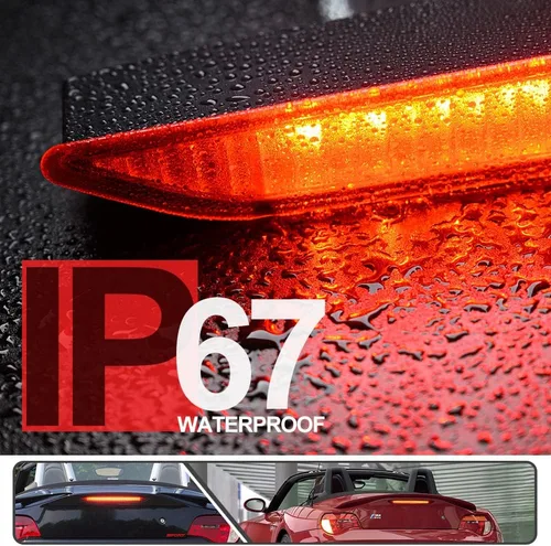 Vista 3 de Lente roja LED roja tercera luz de freno para BMW Z4 E85 2003-2008 lámpara de parada de montaje alto central trasera