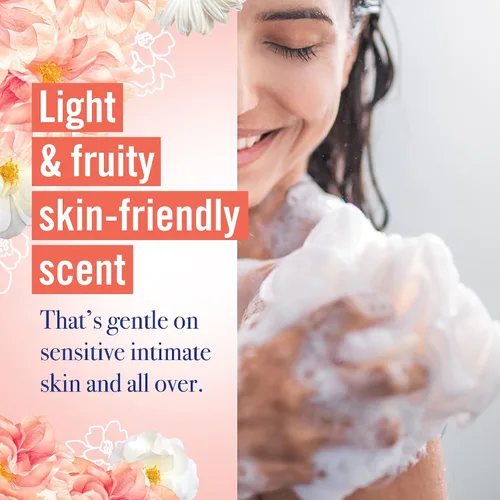Vista 4 de Vagisil Lavado Femenino para la Higiene del Área Íntima, Scentsitive Scents, pH Equilibrado y Probado por Ginecólogos, Flor de Durazno, 12 oz