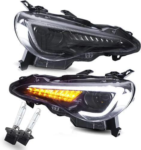 Vista 9 de VLAND Conjunto de luces traseras para Toyota GT86 2012-2020, BRZ 2013-2018, FRS 2012-2016 con señal de giro, luz LED DRL, enchufar y usar