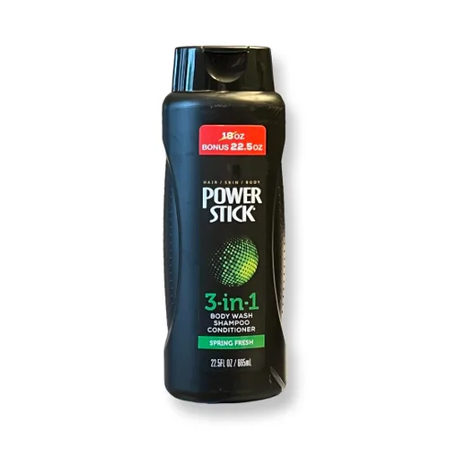 Vista 3 de PowerStick 3 en 1 champú, acondicionador y gel de baño Spring Fresh (2 EA 22.5 oz)