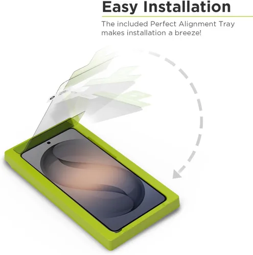 Vista 2 de PureGear Protector de pantalla de vidrio templado HD de máxima claridad para Samsung Galaxy S26 Ultra (2026), compatible con sensor de huellas