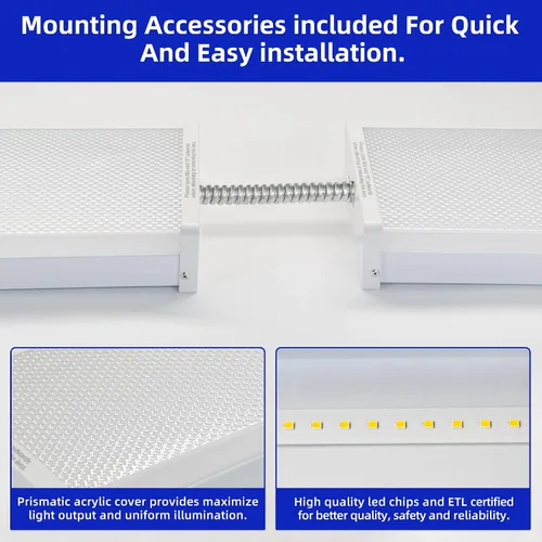 Vista 4 de hykolity Luz envolvente LED de 4 pies y 5.7 "W con 40 W, 4400 lúmenes