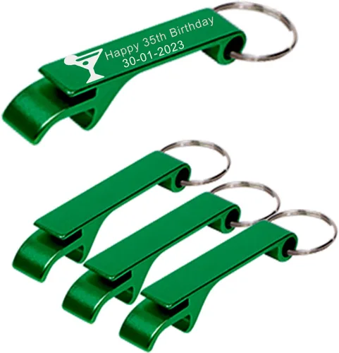 Vista 16 de Abrebotellas personalizado, llavero a granel, abrebotellas con texto grabado personalizado, abrebotellas de cerveza con logotipo, regalo para fiesta