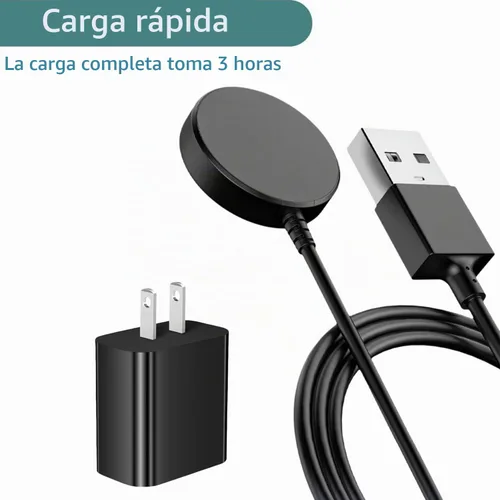 Vista 4 de Cargador de reloj inteligente, cargador inalámbrico portátil magnético, accesorios de cable de carga rápida, 3.3 pies, compatible con Samsung Galaxy