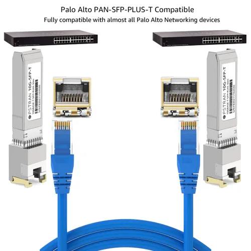 Vista 63 de Módulo transceptor de cobre 10GBASE-T SFP+ RJ45 compatible con Arista SFP-10GE-T 10G SFP+ 98.4 ft Cat6a/7 Para Arista