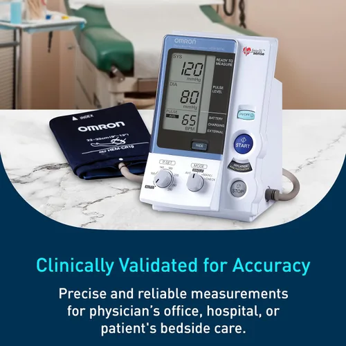 Vista 3 de OMRON IntelliSense - Monitor Digital Profesional de Presión Arterial para Uso Clínico y Brazaletes de Presión Arterial para la Parte Superior