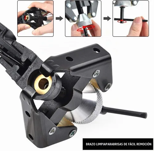 Vista 4 de OTUAYAUTO Herramientas de extracción de terminales de batería y extractor de brazo de limpiaparabrisas flexibles y duraderas, quitar los brazos