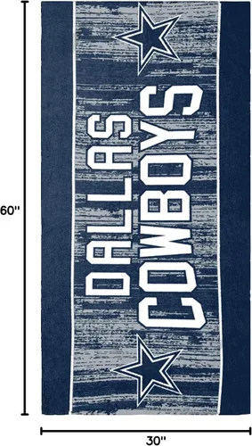 Vista 5 de FOCO NFL Unisex-Adult NFL Team Color 60" x 30" Big Logo Beach Towel