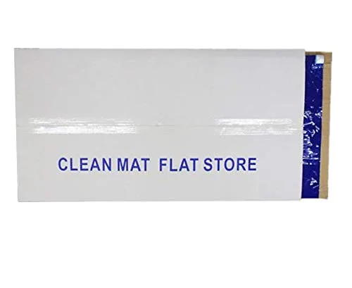 Vista 2 de Adhesivo para sala limpia/adhesiva/pegajosa de 24 x 36 pulgadas, azul (10 almohadillas de 30 hojas), 10 almohadillas, 300 hojas por caja. Cada bloc