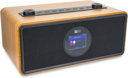 Vista 7 de Ocean Digital WR-860 FM Radio de Internet Wi-Fi con altavoces estéreo, reloj despertador, temporizador de sueño, salida de línea, entrada auxiliar