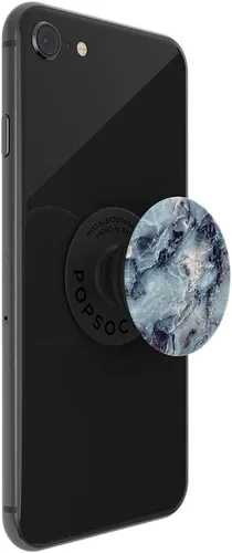 Vista 4 de PopSockets Agarre para teléfono con soporte expansible, PopGrip de mármol - Azul mármol