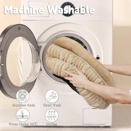Vista 5 de Camas para perros pequeños, cama para cachorros, camas redondas para gatos de interior, cómoda y duradera para mascotas, cama lavable de lujo