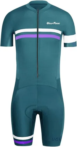 Vista 59 de UGLY FROG Traje de triatlón para hombre de manga corta Jersey de piernas cortas Skinsuit Tri Kit Ciclismo Skinsuit Team Bike Ropa