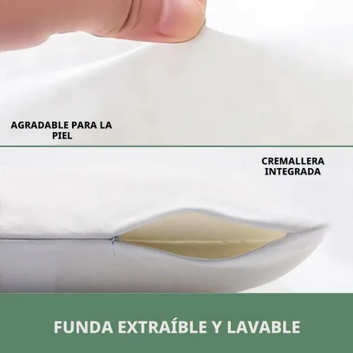 Vista 7 de All Natural almohada de látex con cubierta de algodón orgánico