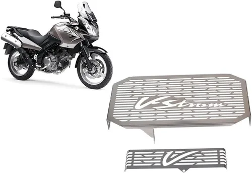 Vista 3 de Protector de parrilla de radiador para motocicleta para Suzuki V-Strom DL650 VSTROM DL 650 2004 2005 2006 2007 2008 2009 2010
