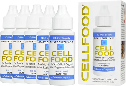 Vista 10 de Cellfood Oxygen Boost, 1 fl oz - Suplemento de oxígeno líquido para drenaje linfático, mal de altura, jet lag, fatiga, dolores de cabeza, resacas