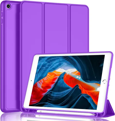 Vista 34 de iMieet - Funda para iPad de 9ª generación 2021/iPad de 8ª generación 2020 de 10.2 pulgadas con soporte para lápices, funda para iPad de 7ª