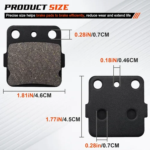 Vista 3 de Pastillas de freno 400ex para Honda TRX400X 2009-2014/TRX400EX Sportrax 400 2001-2008/TRX400EX Fourtrax 1999-2000/TRX300EX Fourtrax 300