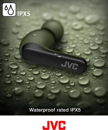 Vista 7 de JVC RIPTIDZ - Audífonos inalámbricos con sensor táctil, uso de un solo oído, IPX5, Bluetooth 5.1, batería de larga duración (hasta 30 horas), HAA9TB