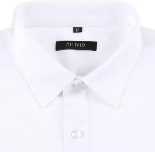 Vista 3 de Camisa de vestir elástica resistente a las arrugas para hombre, camisa de manga larga con botones y ajuste regular