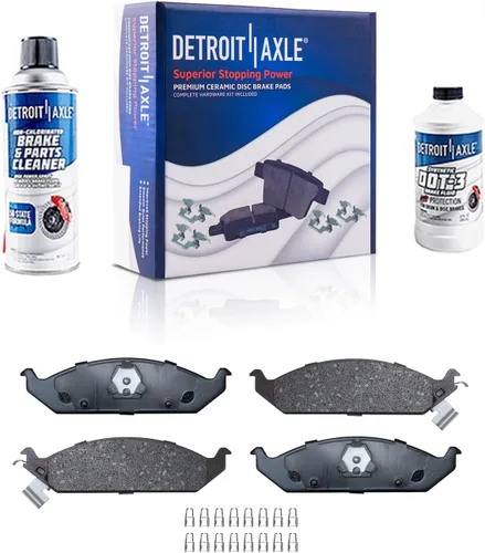 Vista 53 de Detroit Axle - Pinza de disco del lado del acompañante + pastillas de freno de cerámica de repuesto para Lexus HS250H Toyota RAV4 Prius V Scion xB
