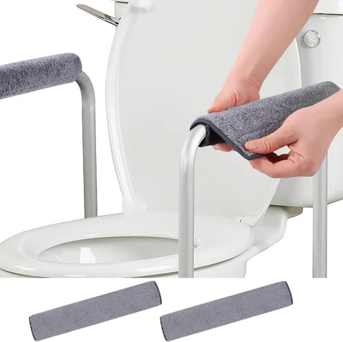 Vista 8 de 2 piezas de fundas para reposabrazos de silla de ruedas - Tiras autoadhesivas ensanchadas cómodas y protectoras para sillas de ruedas, sillas