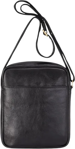 Vista 6 de Bolso bandolera de cuero genuino Bolso bandolera de piel de vaca unisex vintage, bolso lateral compacto de viaje de negocios