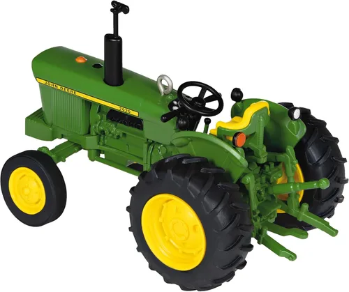 Vista 2 de Hallmark Keepsake Adorno navideño 2022, tractor de cosecha de hileras modelo John Deere 2020