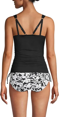 Vista 2 de Lands' End Parte superior de traje de baño tankini con aros resistente al cloro