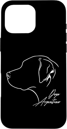 Vista 19 de Funny Proud Dogo Argentino Profile Dog Mom Dog Dog Case para iPhone 17