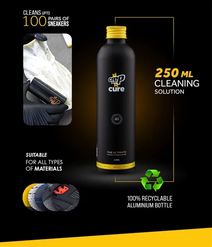 Vista 2 de Crep Protect Limpiador de zapatillas – La solución definitiva de limpieza de zapatos para cuero, gamuza, nubuck, lona, nailon, vinilo – 8.4 onzas