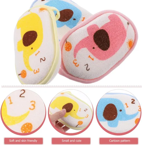 Vista 9 de FOMIYES Esponja de baño para bebé, esponja de baño, esponja de baño, esponja de lufa, esponjas de baño para ducha, toalla de baño, cepillo de espuma