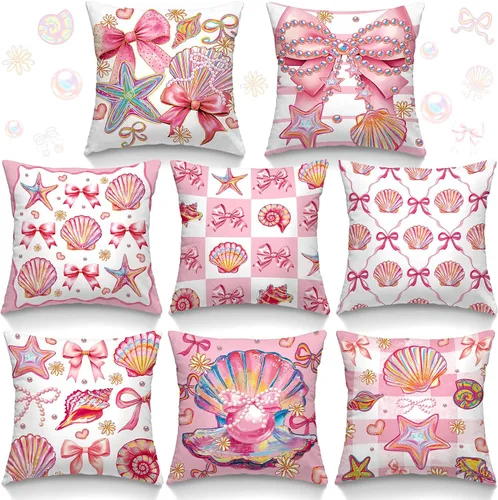 Vista 15 de 8 fundas de almohada de regreso a la escuela, 18 x 18 pulgadas, composición, fundas de almohada para cuadernos, fundas de almohada para el aula