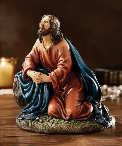 Vista 3 de Avalon Gallery Christian Home Décor - Figura de Michael Adams pintada a mano, 5.5 pulgadas, Agonía en el jardín