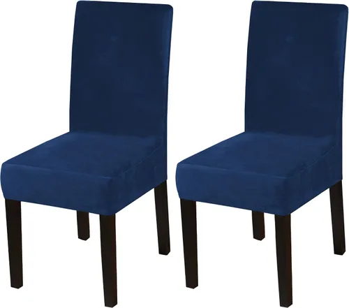 Vista 28 de Turquoize - Juego de 2 fundas elásticas para sillas de comedor, fundas lavables removibles para sillas de comedor, fundas de asiento para sillas