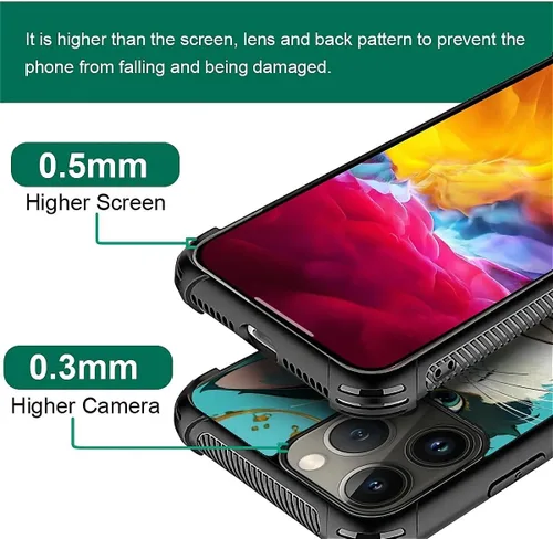 Vista 393 de Funda compatible con iPhone 15, diseño de elefantes africanos, diseño increíble a prueba de golpes, antiarañazos, carcasa trasera de policarbonato