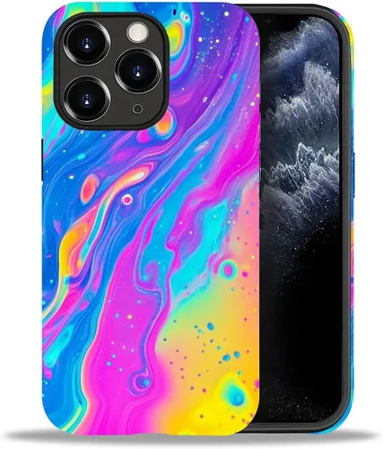 Vista 13 de DAIZAG Funda compatible con iPhone 11, hermoso color arena, patrón completo, carcasa rígida híbrida de plástico TPU + funda de protección