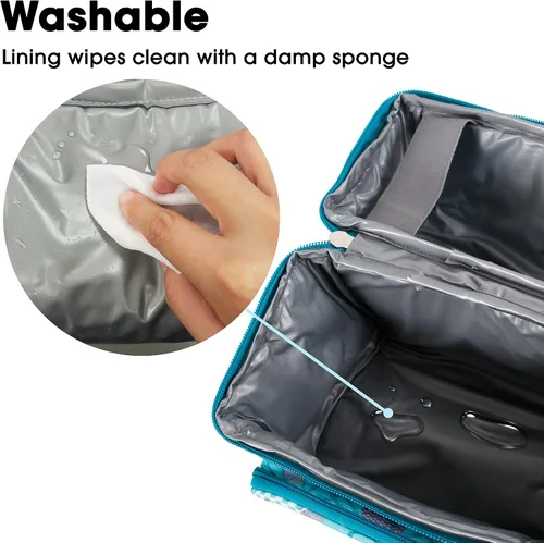 Vista 6 de J World Corey Bolsa de Almuerzo para Niños. Lonchera con Aislamiento para Niños y Niñas, Diente de León