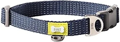 Vista 11 de BUILT Pet Nightsafe - Collar para perro pequeño, rosa y gris
