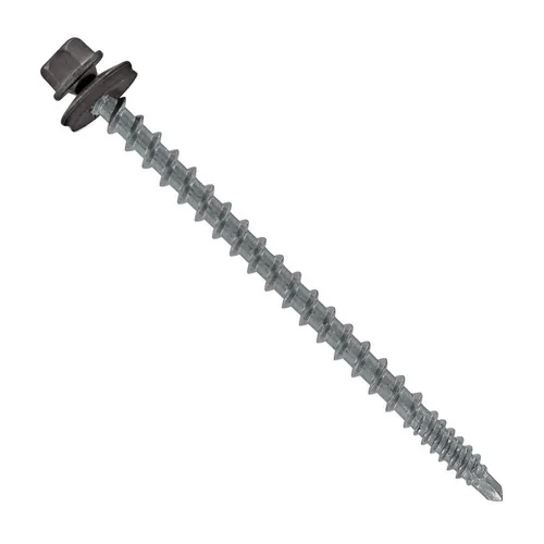 Vista 72 de Fasteners Plus ST Fastening Kwikseal Woodbinder Tornillos de Metal a Madera #10 X 1 Burgundy con Arandela de Goma EPDM, 250 Unidades - Diseñados