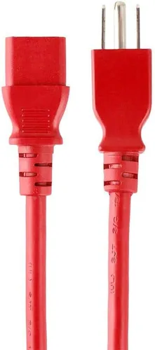 Vista 19 de Monoprice Cable de alimentación NEMA 5-15P a IEC 60320 C13, 18AWG, 10A/1250W, 125V, 3 clavijas, 1 pie, negro, paquete de 6