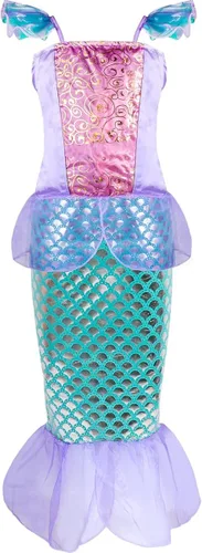 Vista 3 de Meland Princess Dress up Trunk - Dress up Clothes for Little Girls - Princess Costume Toy Gift Girls 3-8 Pretend Play