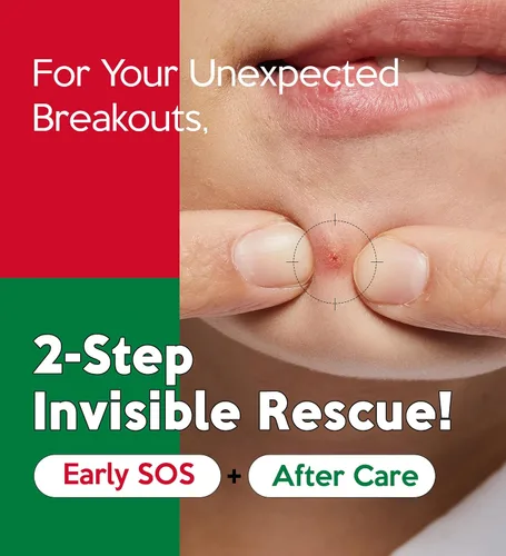 Vista 3 de Troubless Invisible Plus Spot Patch EARLY SOS + AFTER CARE Set – Parches hidrocoloides de doble cuidado para primeros signos y cuidado posterior