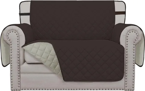 Vista 124 de Easy-Going - Funda reversible para sofá, resistente al agua, con varillas de espuma y correas elásticas, protector de muebles para mascotas y perros
