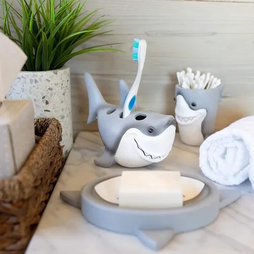 Vista 2 de Borders Unlimited 70029 Fish 'N Sharks "Great White" - Porta cepillos de dientes